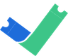 logotipo eventiza azul e verde